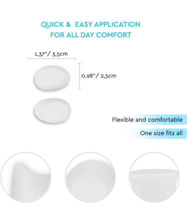 Silicone Bunion Corrector & Toe Separator - Pain Relief for Foot and Hallux Valgus - Fits Most Shoes - Unisex Design - S (34-37) - Buy Online on GoSupps.com