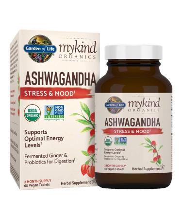 Garden of Life MyKind Organics Ashwagandha Stress & Mood 60 Vegan Tablets