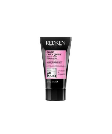 Redken For Colored Hair Intense Shine and Hydration Cleans Without Weighing Down pH Formula with Glycerin and Fatty Acids Acidic Color Gloss 1Min GlossinMask 50ML