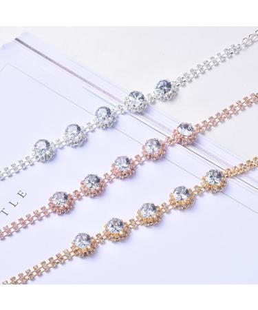 RayMinsino Pet Zircon Flower Diamond Necklace Adjustable Dress Up Collar Cat and Dog Jewelry Necklace Suitable for Small and Medium Cats and Dogs Small Silver - Buy Online on GoSupps.com