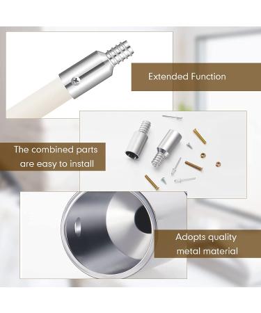 6 Pcs Threaded Tip Replacement Kit for Extension Poles - Metal Threaded Tips for 1 Inch Wood/Metal Poles - Buy Online on GoSupps.com