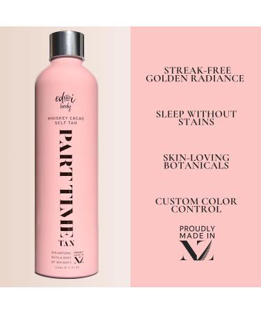 ed&i PART TIME Self Tanner With Natural DHA Whiskey Cacao Self Tanning for Women Natural Long Lasting Body Sunless Tan Leg Tanner for Women Buildable Golden Glow Tanning Products 8.45 oz - Buy Online on GoSupps.com