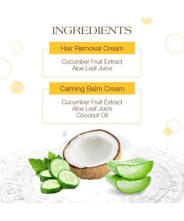 GiGi Facial Hair Removal Cream & Calming Balm Set - Smooth & Soothing Hair Removal Solution - Buy Online on GoSupps.com