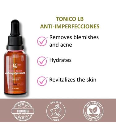 LB Tonico Facial Advanced Formula Developed with Certified Raw Materials Designed to Safely Care for and Protect The Appearance of Your Skin Approved by International Standards (1-Pack) - Buy Online on GoSupps.com