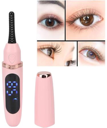 Qukaim Heated Eyelash Curler Electric Eyelash Curler USB Rechargeable Heated Handheld Intelligent Temperature Control Pink - Buy Online on GoSupps.com