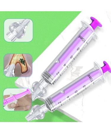 2Pcs Baby Nasal Aspirator - Reusable Silicone Suction Tip for Safe and Comfortable Nose Cleaning - Purple - Buy Online on GoSupps.com