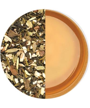 CHAIZONED Ashwagandha Tea Blend - Green Tea Fennel Tulsi & Cinnamon - For Cognitive Focus Immune Support Heart & Stress Support - Energizing Refreshing & Relaxing - Cultivated in India - Brews upto 25 Cups - 50g (1.7 oz) - Buy Online on GoSupps.com