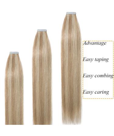 Shop Silk Co Tape-in Extensions | Real Remy Hair #18/613 Ashblond | 50g 55cm Length 20 Pieces - Buy Online on GoSupps.com