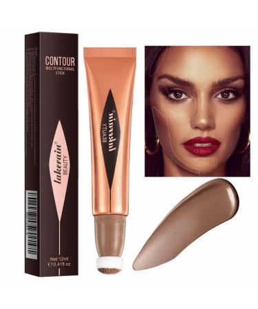 Highlighter Stick – Multi-Stick Creamy 3 in 1, Waterproof Sheer Glow Buildable Color Contouring Pen Blush and Blendable Highlighter Makeup Stick for Face Troonz