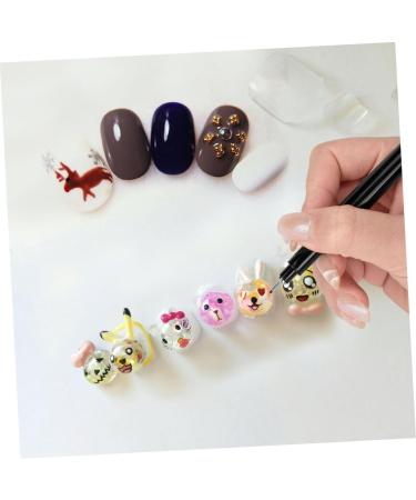 Beatifufu 1pc Nail Art Pen Waterproof Nail Pen Good Pens for Line Art Nail Art Tool Pen Nail Painting Black Pen Painting Liner Brush Nail Design Drawing Pens Accessories Draw a Line Plastic - Buy Online on GoSupps.com