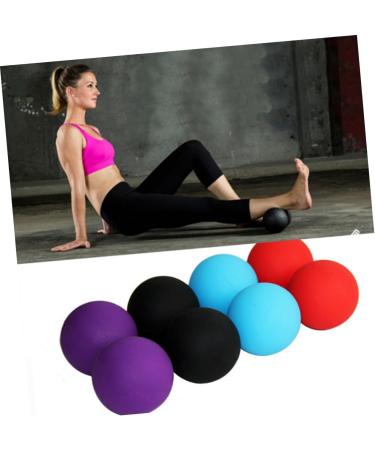 Minkissy 3x Silicone Foam Scooters & Massage Balls - Fitness Yoga Mobility & Self-Massage Toys - Red - Buy Online on GoSupps.com