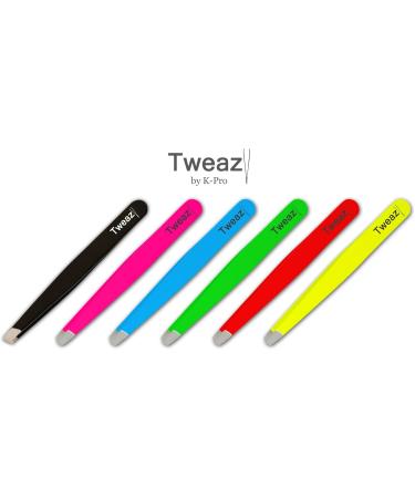 K-Pro TWEAZY Neon Green Hair Tweezers for Eyebrow Plucking & First Aid - International Shipping Available - Buy Online on GoSupps.com