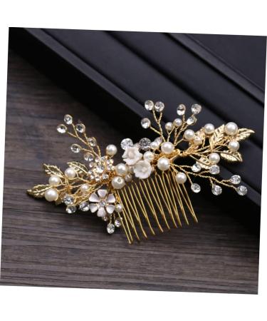 Housoutil Wedding Dress Accessories Women Hair Comb Wedding Hair Comb Crystal Hair Comb Bridal Hair Comb Hair Accessories Alloy Headgear Women's - Buy Online on GoSupps.com