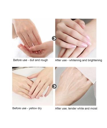Moisturizing Hand Mask with Collagen - Repair & Brighten Dry Cracked Hands | Hydrating Glove Serum - Buy Online on GoSupps.com