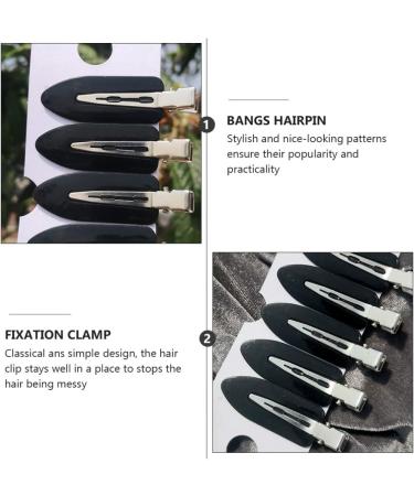 Toyvian Seamless Hair Clip Set - 24 Black Makeup & Pony Hairstyling Clips for Home & Salon | Perfect Gift for Christmas Birthdays & New Year - Buy Online on GoSupps.com