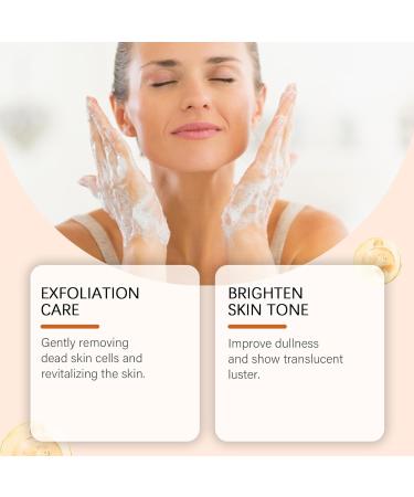  homomdy Papaya facial cleanser gentle exfoliating facial cleanser with vitamin C for an even skin tone moisturizing cleanser for dry skin deep pore cleansing non-shrinking - Buy Online on GoSupps.com