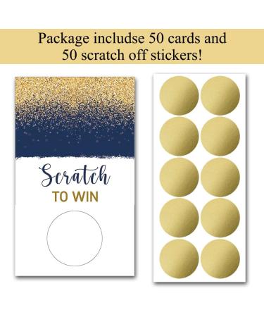50 Pack Rose Gold Blank Gift Certificate Scratch Off Cards for Small Business - Haizct - Buy Online on GoSupps.com