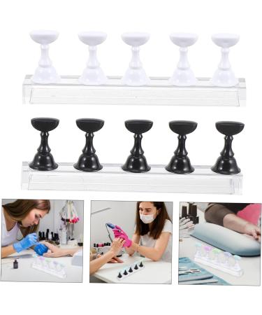 2 Sets Nail Holder Fingernail Display Stands Nail Tip Practice Holder Nail Art Practice Stands Nail Practice Stands Nail Stand Nail Practice Holder Acrylic Checkerboard Crystal - Buy Online on GoSupps.com