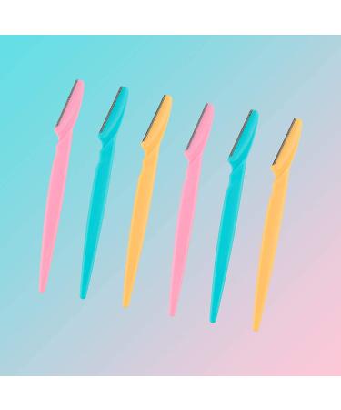 62 Pcs Eyebrow Razor Multipurpose Exfoliating Dermaplaning Tool for Trimming and Shaving - Precision Cover, 3 Colors - For Women and Men - Buy Online on GoSupps.com