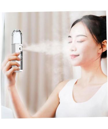 Baluue 1pc Portable Humidifier Portable Face Steamer Mini Facial Mister Nano Mist Sprayer Atomizer White - Buy Online on GoSupps.com