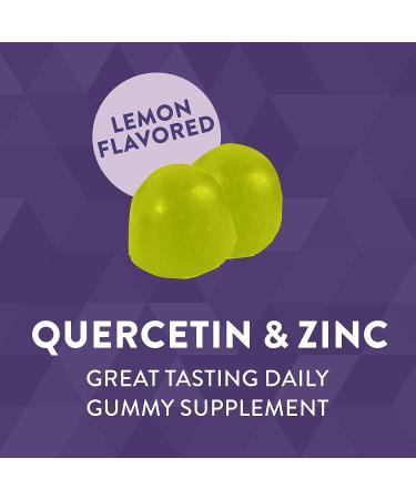 Nature's Way Quercetin Gummies with Zinc - Immune Defense and Antioxidant Support - 60 Lemon Flavored Gummies - Buy Online on GoSupps.com