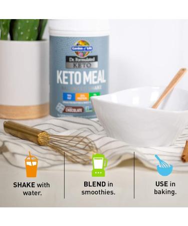 Garden of Life Dr. Formulated Keto Meal Shake - Chocolate 1.54 lbs (700g) | Balanced Low-Carb Nutrition - Buy Online on GoSupps.com
