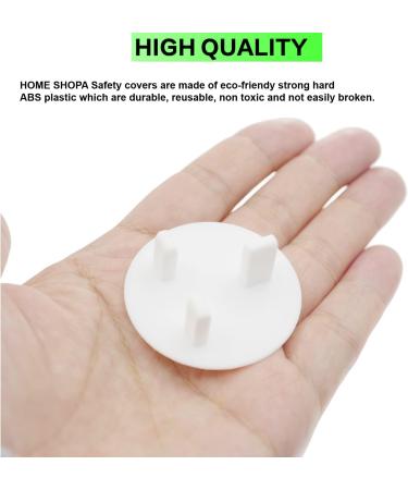 Baby Safety Plug Socket Covers - 12pc White Outlet Protectors for Home, Office, School & Hospital Use - Buy Online on GoSupps.com