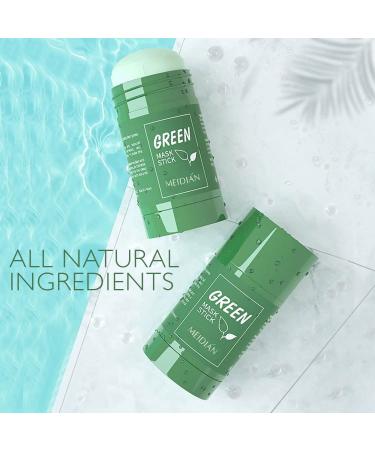 IRIYAND Green Tea Mask Stick for Face - Blackhead Remover & Pore Cleansing - 2PCS Green Tea Extract Sticks for Moisturizing & Brightening - All Skin Types - Buy Online on GoSupps.com