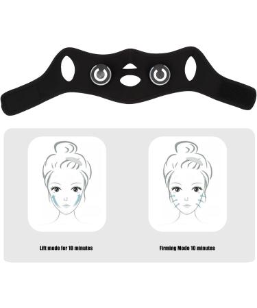 V Face Massage Belt Electric Face Lift Mask Face Slimming Belt Black USB Charge EMS 2 Modes 10 Gears Face Skin Tightening Device Electric Double Chin Reducer Anti Aging V Line Up Lift Belt - Buy Online on GoSupps.com