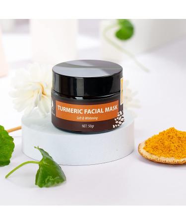 Turmeric Facial Mask - Natural Skin Brightening & Anti-Aging (1.8 oz) | 9-Month Harvest - Buy Online on GoSupps.com