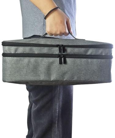 korvre Double Layer Travel Hair Dryer Organizer Curling Wand Bag Hair Dryer Accessories Storage Bag for - Buy Online on GoSupps.com