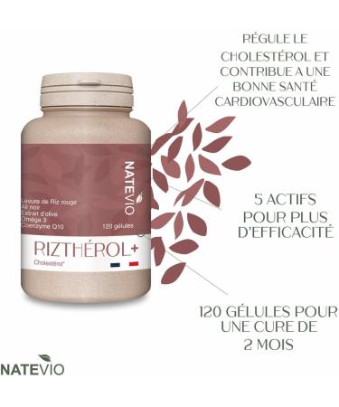 Riztherol+ 5 Active Ingredients - Red Rice Yeast - Black Garlic - Q10 - Omega 3 - Olive Extract - 2 Month Cure - Buy Online on GoSupps.com