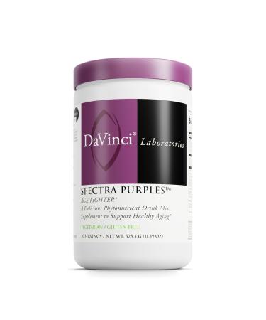 DAVINCI Labs Spectra Purples - Powder Supplement with Antioxidants Supports Healthy Aging* - Fruit Vegetable & Herbal Extract Supplement Aids Brain & Immune Health - 30 Servings (328.5 g)