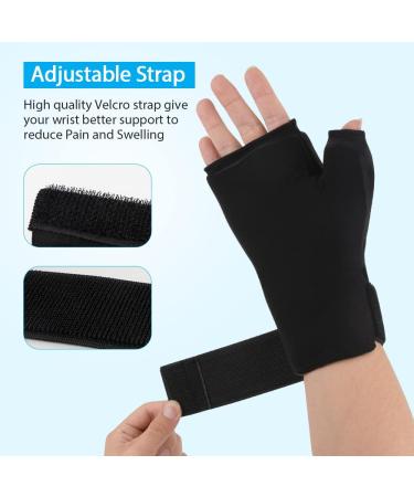 NEWGO Gel Cooling Gloves for Hands | Cold & Heat Therapy for Chemotherapy & Rheumatism - Black - Buy Online on GoSupps.com