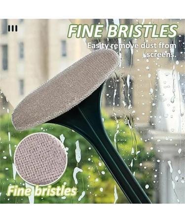 2 in 1 Mesh Cleaner Brush Realisticm Cleaning Brush 2 in 1 Multifunctional Screen Brush Glass and Screen Window Brush Window Screen Cleaning Brush Window Cleaner Tool (pink+orange) - Buy Online on GoSupps.com