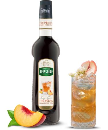 Mathieu Teisseire Peach Tea Syrup for drinks teas sodas lemonades beers cocktails with or without alcohol bottle of - Buy Online on GoSupps.com