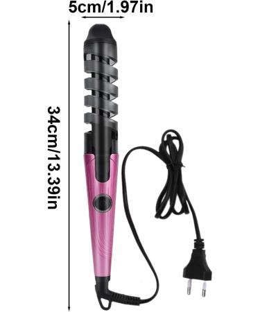 Hair Curling Wand - Portable Curling Iron Hair Straightener and Curler 2 in 1 Automatic Hair Curler Curling Wand for Girls and Women Pink US - Buy Online on GoSupps.com