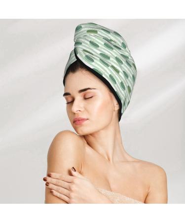 Hair Towel Wrap - Quick Drying Hair Turban with Button | Cute Crocodile Design - Ideal for All Hair Types - Buy Online on GoSupps.com