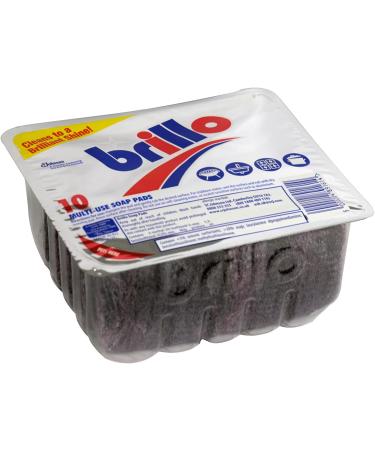 Johnson Brillo Pads - Pack of 10 | High-Quality Steel Wool Scrubbers - Buy Online on GoSupps.com