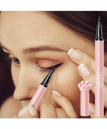 Waterproof Eyeliner Black Double Headed Quick Drying Mascara Double-Ended Mascara Eyeliner Easy Liquid No-Skip Eyeliner Fine Brush Eyeliner for Prom Travel Daily Life - Buy Online on GoSupps.com
