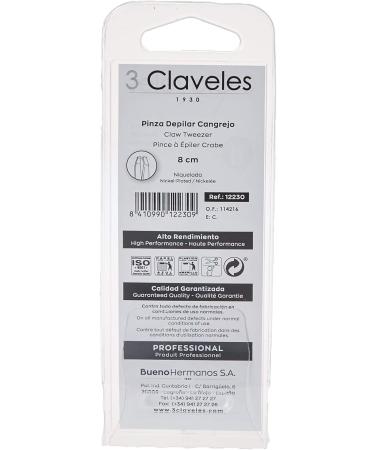 3 Claveles 1177-22309 Small Tweezers 6 G - Buy Online on GoSupps.com