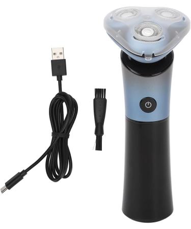 Rotating Beard Trimmer Electric 3 Heads Full Body Wash Efficient Cleaning Fit Face Curve Charging & Lock - Buy Online on GoSupps.com