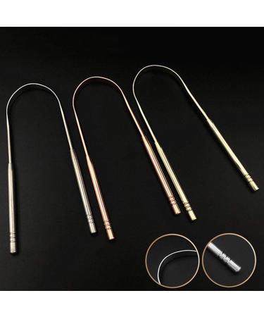 Premium Rose Gold Tongue Cleaner - Lightweight Tongue Scraper for Fresh Breath | International Shipping - Buy Online on GoSupps.com