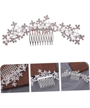 DOITOOL Rhinestone Alloy Hair Comb Wedding Hair Accessories Wedding Hair Comb Decorative Hair Combs Wedding Flower Hair Comb Flower Hair Accessories Hairpin Rhinestones Bride Decorate - Buy Online on GoSupps.com