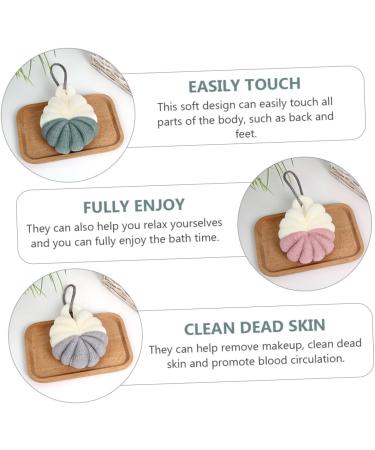 NOLITOY 4 Pcs Bath Bouquet Body Scrubber - Exfoliating Mesh Pouf & Shower Loofah | Spa Quality Shower Scrubber for Deep Cleaning & Relaxation - Buy Online on GoSupps.com