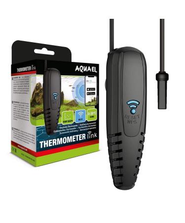 Aquael Thermometer Link Electronic Thermometer with App Control Black