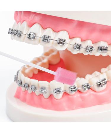 Healifty 100-Piece Disposable Cotton Swabs for Oral Hygiene | Neutral Foam Mouth Care Sticks | Comfort & Clean Health (Pink) - Buy Online on GoSupps.com