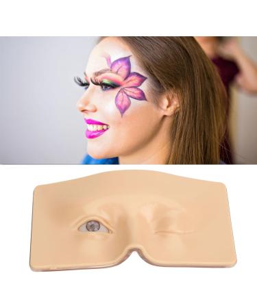 Dekaim Makeup Practice Board Silicone Face Eye Makeup Practice Board with Eyeshadow Brush for Self-taught or Professional Enthusiasts (White Skin) - Buy Online on GoSupps.com