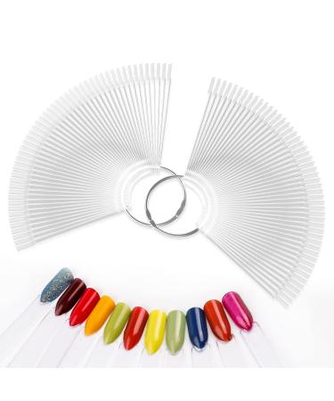 Jiasheng 100 PCS Nail Swatch Sticks Clear Fake Nail Display Sticks for Nail Polish Colour Display Clear Nail Sample Sticks Nail Art Tips Color Sticks for Nail Gel Polish Practice - Buy Online on GoSupps.com