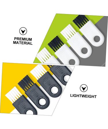 Minkissy 80 STK Cleaning Brush Set - Mini Cleaners for Hair Clippers Keyboard & Electric Shaver - Soft Fur White & Black - Perfect for Dust & Dirt Removal - Buy Online on GoSupps.com